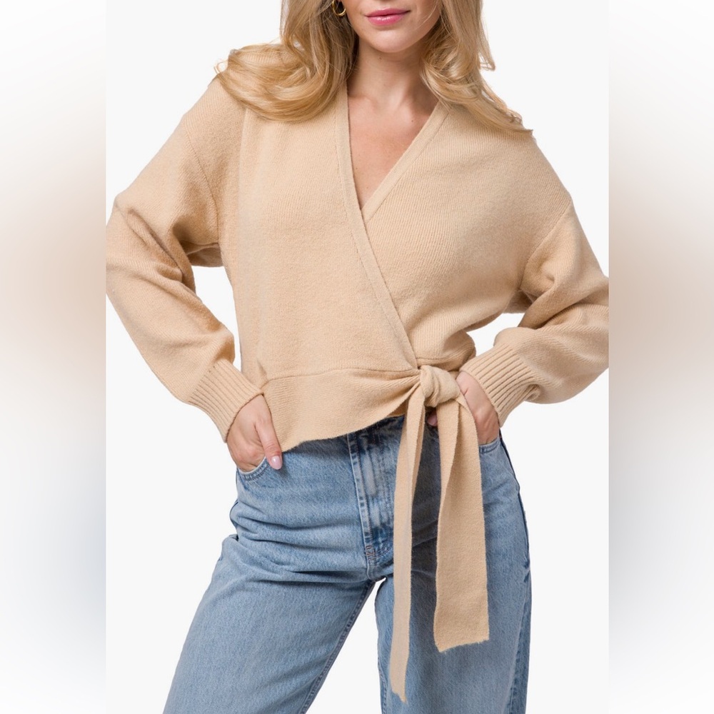 WAYF Davey Wrap Cardigan